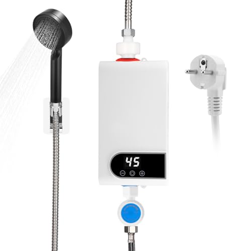 Scaldabagno Elettrico Istantaneo, 220V 5500W Mini Scalda Acqua Elettrico Istantaneo