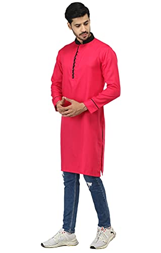 Image of Leriya Fashion Men's Slub Cotton pathan Suit Kurta