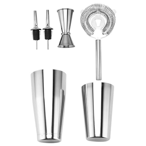 Set mezclador acero inoxidable Boston shaker 750ml miniatura 3
