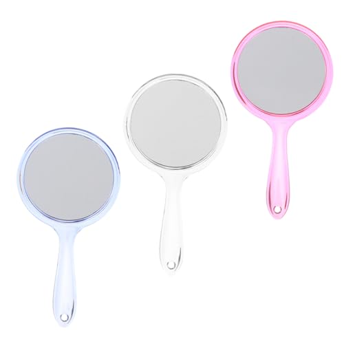 Espejo de maquillaje portátil con aumento y base dual