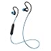 JLab Fit 2.0 Bluetooth Enabled Wireless Sports Earbuds, Bluetooth 4.1, 10mm Titanium Drivers, 6 Hour Battery Life, IP55 Sweatproof, Flexible Memory Wire, Blue