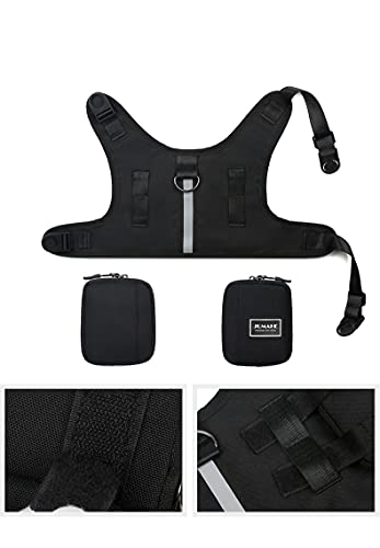 NC Hunde-Satteltaschen, strapazierfähige Hundegeschirr-Rucksack mit reflektierendem Band, für Reisen, Camping, Wandern, mittelgroße und große Hunde (M, Camouflage)