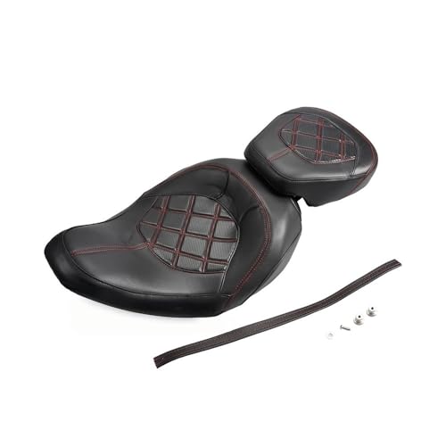 Asiento de dos personas para rutas largas en motocicleta Road King de 2009 a 2024