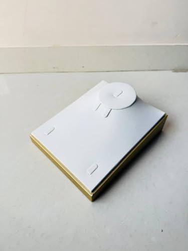 Image of Velvet Jewellry Drawer Organizer Stackable Tray (White, Necklce Tray+Earring +Ring)