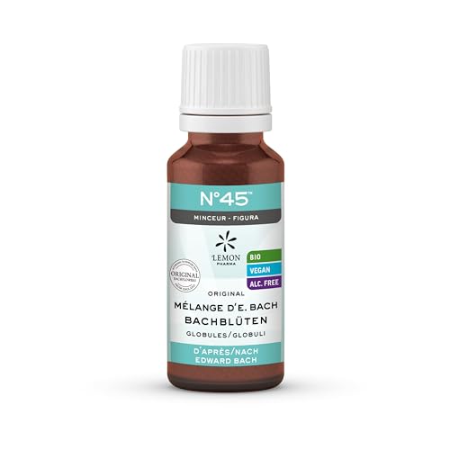 Lemon Pharma Figura Bachblüten Bio-Globuli N°45 – Original Bachblüten nach Edward Bach - vegan & alkoholfrei – natürliche Begleiter für Balance & Wohlbefinden – 20 g