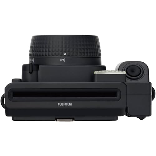 Image of Fujifilm Instax Wide 400 Instant Film Camera - Black Bundle with Fuji Instax-Wide Instant Film (20 Sheets) + Carrying Case + Photo Album + More