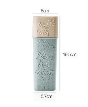 Miniatura 9 de WOIWO 2PCS un contenedor de cepillo de dientes portátil simple y elegante de viaje