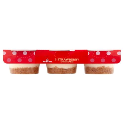 Morrisons Strawberry Cheesecakes 3x100 g