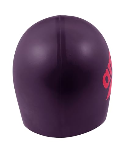 Image of Arena Unisex Big Logo Silicone Swim Cap Women and Men Fitness Swimmers Intensive Training Durable Soft Elastic Bathing Cap