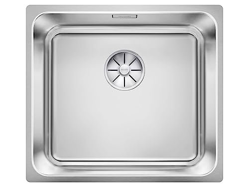 BLANCO SOLIS 450-U | Edelstahl Spüle | Einbauart: Unterbau | für 50 cm breite Unterschränke | Widerstandsfähig gegenüber Kratzern | Großes Beckenvolumen | [49x44x19,4 cm]