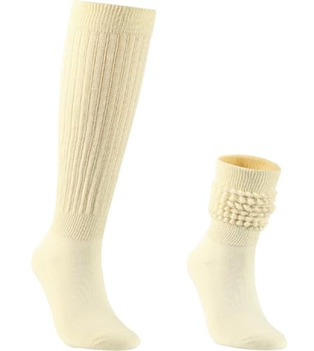 Image of Galsang Women's Slouch Socks, Long Scrunch Knit Casual Socks for Girls, B206