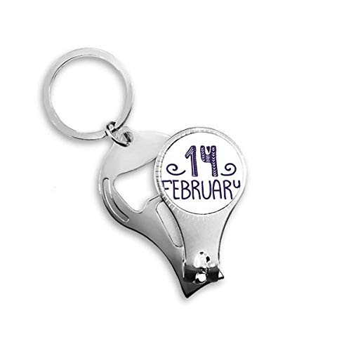 Coupe-ongles en acier avec porte-clés et décapsuleur, l'accessoire de manucure robuste et durable