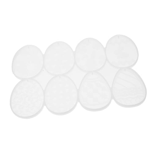 Tofficu Molde colgante de huevo de Pascua manualidades de pascua easter eggs moldes de llavero de huevo de conejito dúo crujiente tapa molde bizcocho marcos molde de bricolaje de silicona