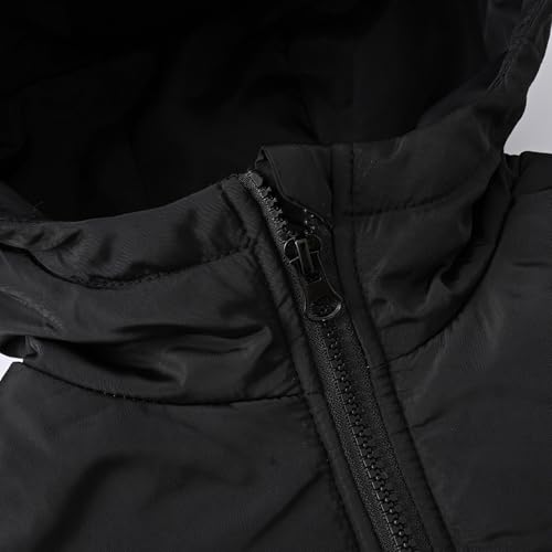 sfdgfhyf Kids Boys Girls Color Block Winter Coat Hooded Puffer Jacket Waterproo𝐟 Thicken Warm Padded Down Coat4