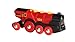 BRIO World 33592 Mighty Red Action Locomotive | Battery Operated Toy Train with Light and Sound Effects for Kids Age 3 and Up