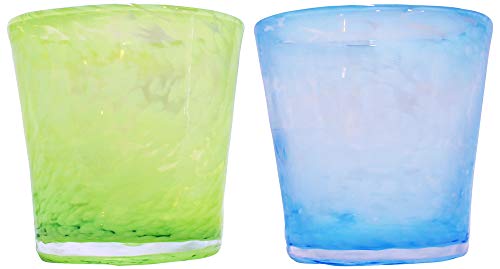 Pack de 2 vasos Tida Kobo Rock Glass 8.5 cm verde