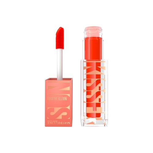 Maybelline New York Sunkisser, Colorete Líquido, Acabado Mate con Efecto Luminoso, Fórmula Modulable y Fácil de Difuminar, Enriquecido con Vitamina E, Tono 35, Spritzy Orange
