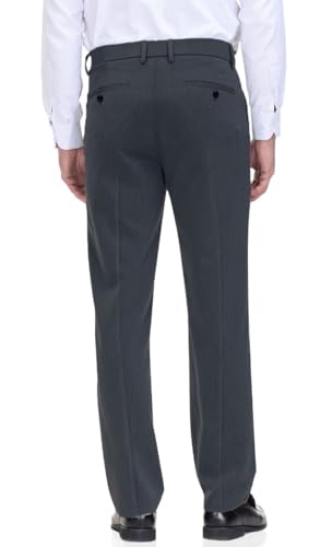Image of Soojun Men's Classic Fit Flex Waist Flat Front Dress Pant