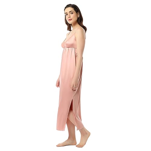 Image of Amante Lace V-Neck Sleeveless Full Length Chemise