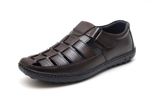 Image of ARAMISH Men,s Genuine Leather Fisherman Sandals