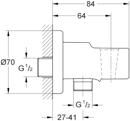GROHE 28628000 Relexa Shower Outlet Elbow