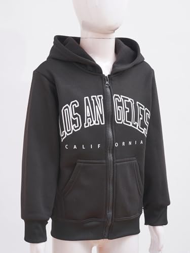 Hedmy Kids Soft Brushed Fleece Zip-Up Hooded Sweatshirt Hoodie for Boys or Girls Long Sleeve Cozy Jacket Tops4