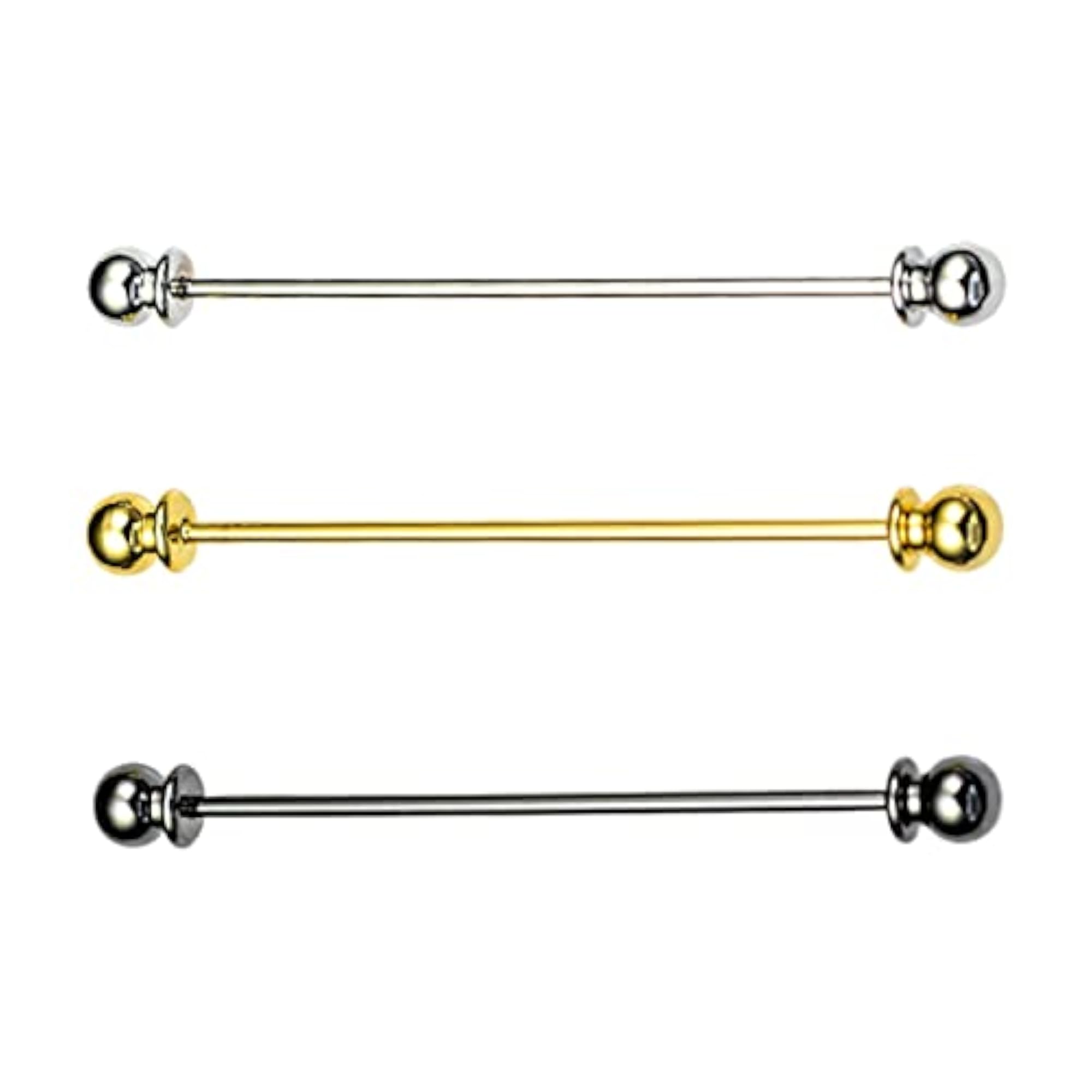 3pc Classic Copper Collar Pin Clips for Men, Formal Attire