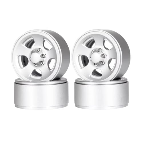 Moyeu roue chenille RC 1.9 anti-déjantage en alu à 5 rayons