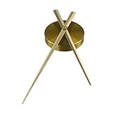 Posheliox Kit di movimento per orologio al quarzo, con grandi lancette 3D per la riparazione di orologi da parete fai da te, accessori per meccanismo, per progetti di decorazione domestica (oro)