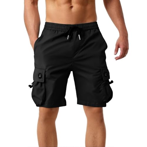 Short cargo d'été pour homme avec plusieurs poches pratiques