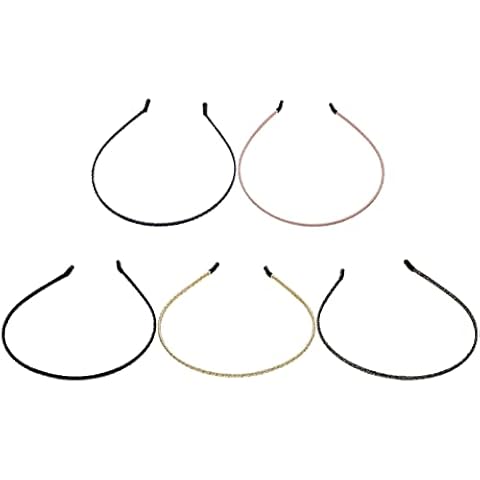 FOMIYES 5pcs Metal Headband Cover