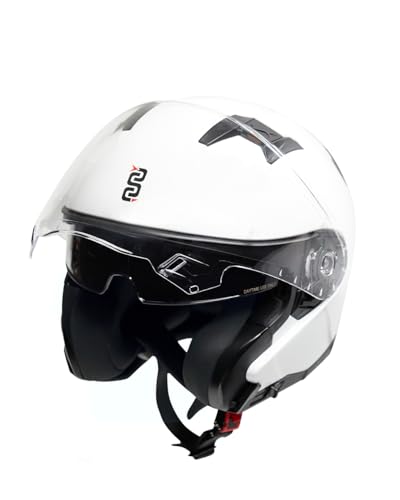 Casco jet para moto y scooter blanco L que elimina el calor y agobio al conducir