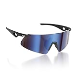 ARENA SAETTA Occhiali da Sole Sportivi, Montatura Flessibile e Leggera, Antiurto e Protezione UV, Antiriflesso Idrofobico e Antistatico, Classe Ottica 3, Nasello Regolabile - Black Especial Frame