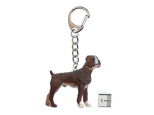 Miniblings Boxer Schlüsselanhänger Hund Haushund Haustier - Handmade Modeschmuck I I Anhänger Schlüsselring Schlüsselband Keyring