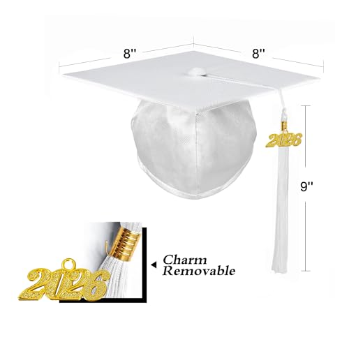 Image of Shiny Preschool Kindergarten Graduation Cap Gown Set for Kids With 2026 2025 Tassel Charm