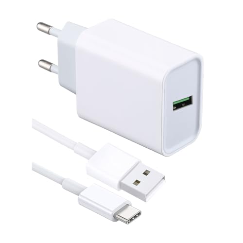 ZLONXUN Caricabatterie Alimentatore Per Samsung Galaxy A71/A72/A20e/A21S/A41/A42/A32/A53/A52/A31/A12/A40.Caricatore Rapido e Cavo 1.5 metri