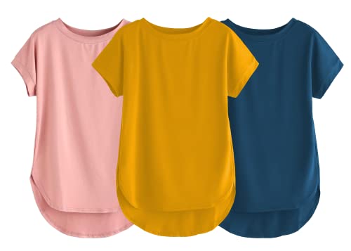 Image of Fabricorn Stylish Plain Up and Down Cotton Tshirt for Women