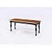 Better Homes and Gardens Autumn Lane Farmhouse Bench, Black and Oak