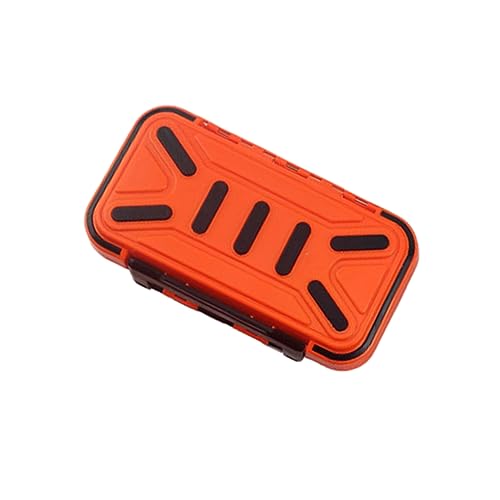 Abaodam Fishing Hook Box Double Sided Storage Case for Tackle Accessories Portable Design for Fishing Gear Capacity for Swivels Beads Orange