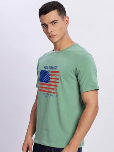Image of ADRO Men's 100% Cotton Regular Fit T-Shirt