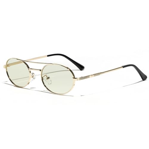 Lunettes de soleil UV400 unisexes avec monture en métal élégante
