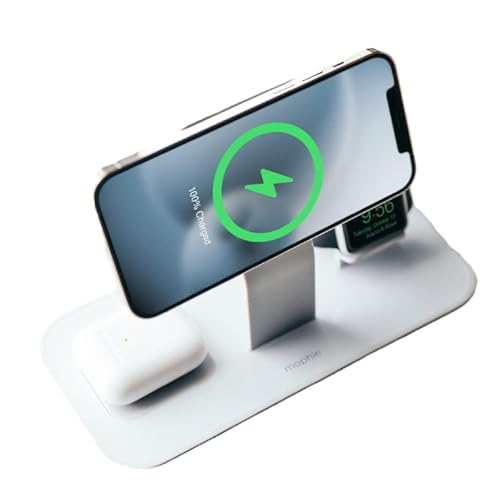 Mophie 3-in-1 Wireless Charging Stand (MagSafe iPhone + Watch + AirPods, 15W) — view 5