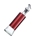 Milisten Dispensador de Aceite de Oliva Cocina 320 Ml Acero Inoxidable y Vidrio, Botella de Vinagre Sellada, Vertedor de Salsa Antigoteo para Condimentos Líquidos, Uso Doméstico