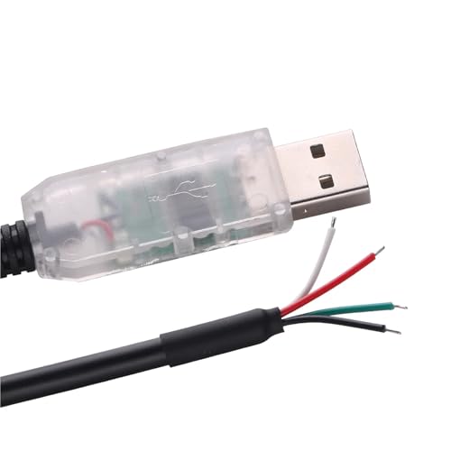 Cable USB a RS232 con hilos pelados para solucionar fallos de conexión serie en Windows 10
