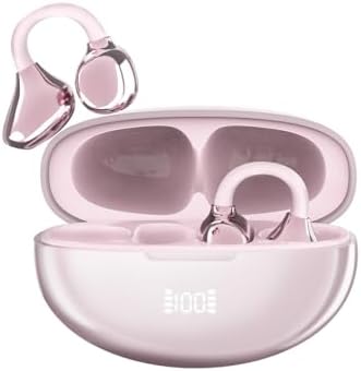 Fone de ouvido sem fio J235 com clipe, Bluetooth 5.3, tela sensív...