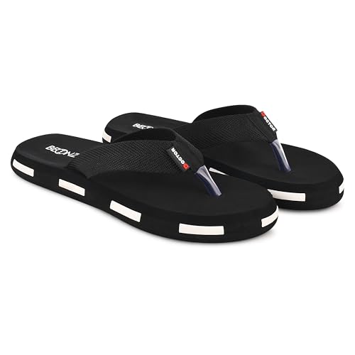BEONZA Men Ortho Slippers Black - Image 2