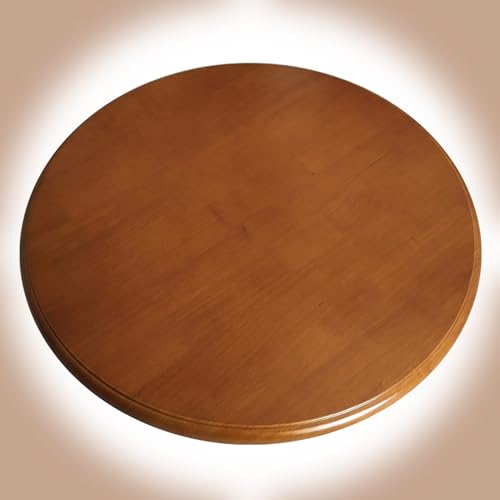 Generico Piatto Girevole per Tavolo da Pranzo Lazy Susan in Legno Vassoio Girevole Grande Piatti Girevoli 60cm 70cm 80cm 90cm 100cm(Light Walnut,60cm/24in)