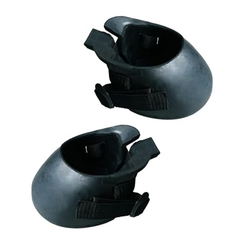 BBTISG 2 Pcs Rubber Horse Boots, Non Slip Lightweight Horse Foot Hoof Boots Non-slip and Shock-absorbing Durable Equine Hoof Protector for Hoof