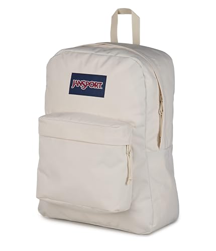 Image of JanSport SuperBreak Plus Backpack with Padded 15-inch Laptop Sleeve and Integrated Bottle Pocket - Spacious and Durable Daypack for Work and Travel, Moon Flower