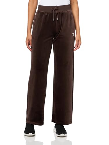 GUESS Womens Eco Couture Straight Long Pant, Regal Brown, Extra Small